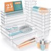 WOWBOX Clear Plastic Drawer Organizer