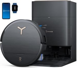 ECOVACS DEEBOT X9 PRO Omni Robot Vacuum and Mop,16,600Pa Blast Suction, OZMO Roller Instant Self-Washing Mopping, ZeroTangle 3.0