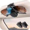 2 Pack Magnetic Sunglasses Holder for Car Visor