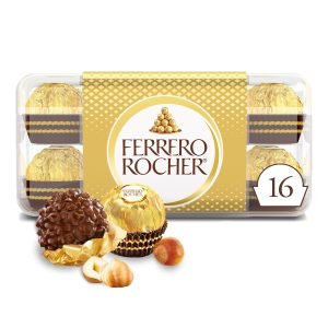 Ferrero Rocher 16-Count Milk Chocolate Hazelnut Gift Box 
