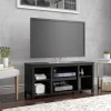Mainstays Parsons TV Stand for TVs up to 50″, Black Oak