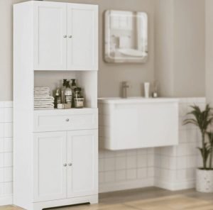 Homfa 67.5″ Tall Bathroom Storage Cabinet
