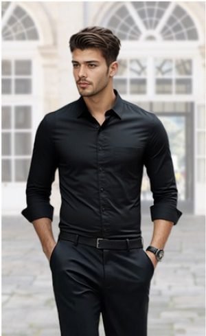 Men’s Long Sleeve Stretch Dress Shirts – 40% OFF Promo!