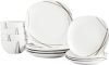 Tabletops Unlimited Curves Square 12 Pc. Dinnerware Set, Service for 4