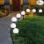 8 Pack Solar LED Globe Powered Garden Light Waterproof