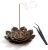 Lotus Incense Sticks Holder, Cone Incense Burner with Incense Ash Brush for Home
