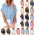 80%OFF Womens Cotton Linen Button Down Shirt